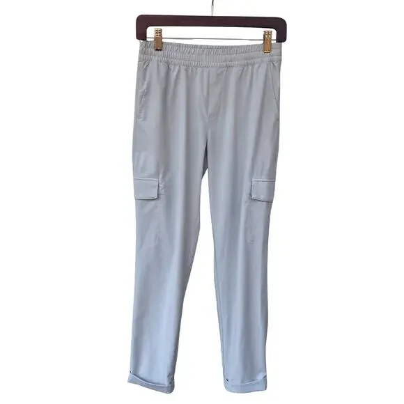 Banana Republic Standard Flyweight Cargo Jogger Pants XS in Salton Sea Cream - Picture 2 of 9